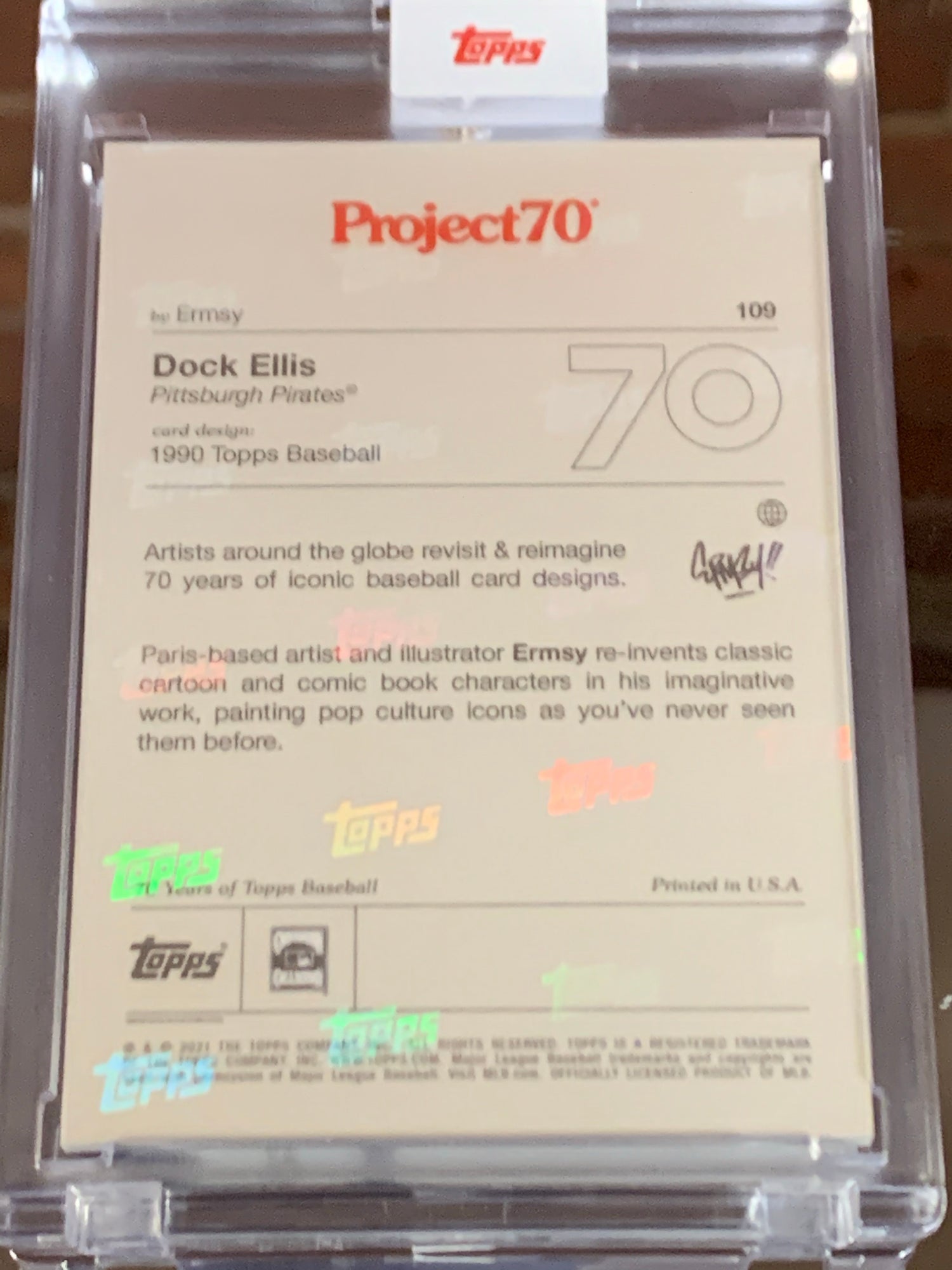 1990 Topps Dock Ellis by Ermsy - Project 70